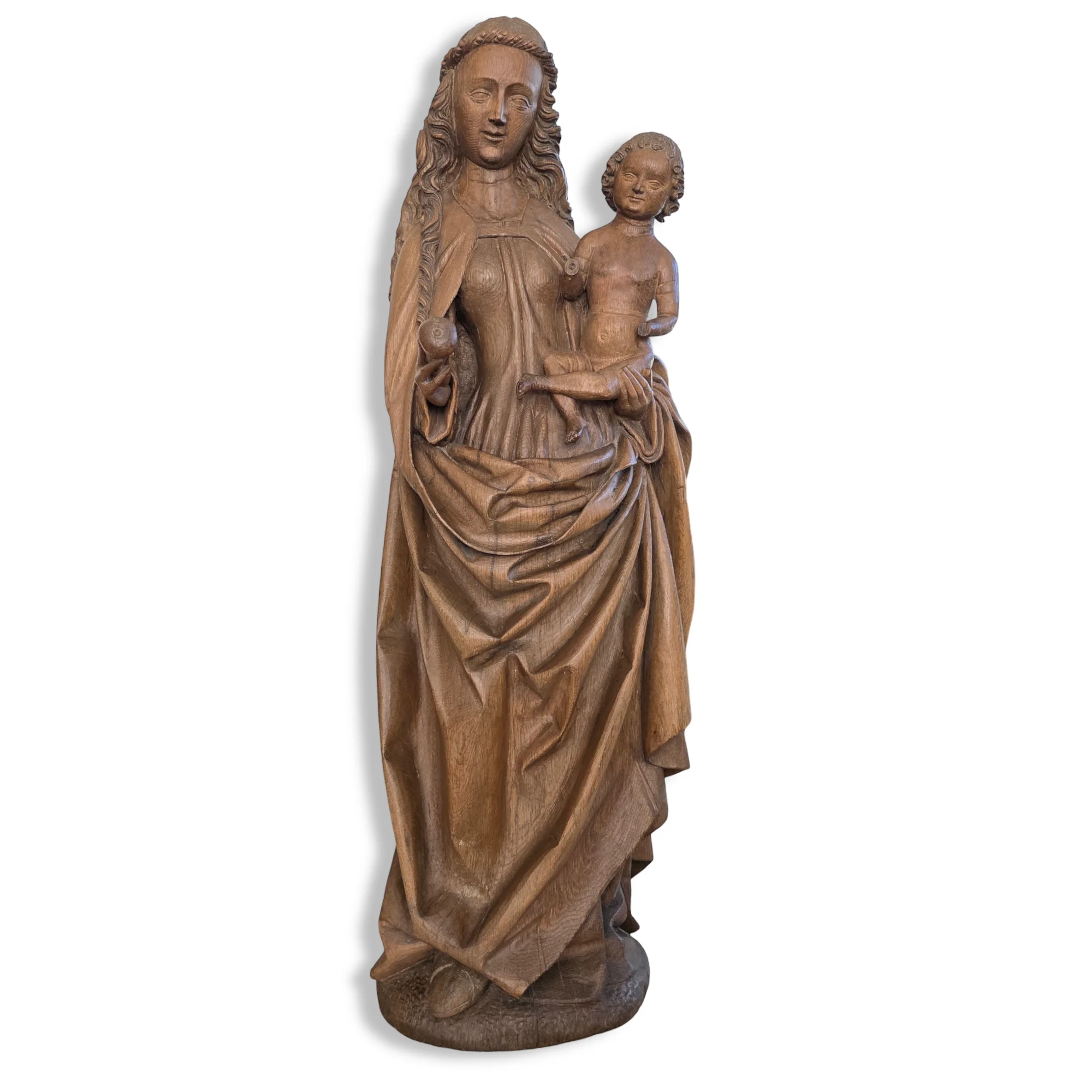 Vierge à l’enfant, groupe du Maître d’Elsloo. Limbourg ou Haute-Gueldre, vers 1500.